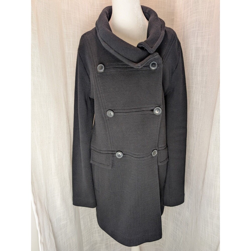 Cabi Black Double-Breasted Peacoat Size M Style 3008